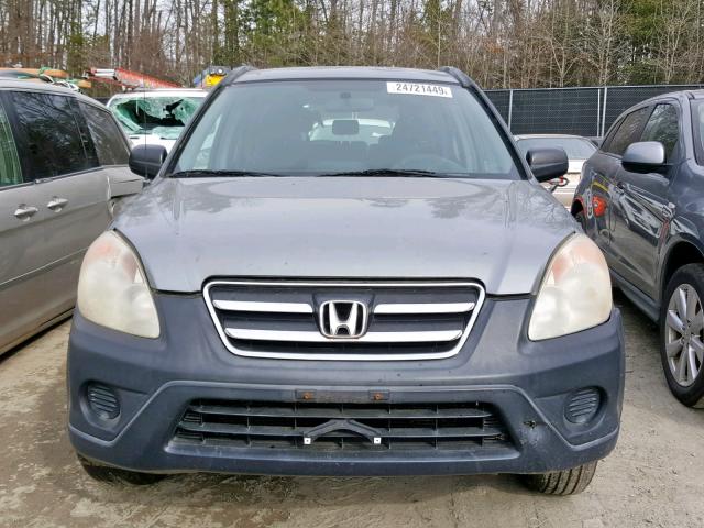 SHSRD68505U303747 - 2005 HONDA CR-V LX SILVER photo 9