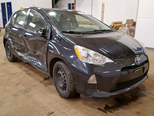 JTDKDTB35C1516066 - 2012 TOYOTA PRIUS C BLACK photo 1