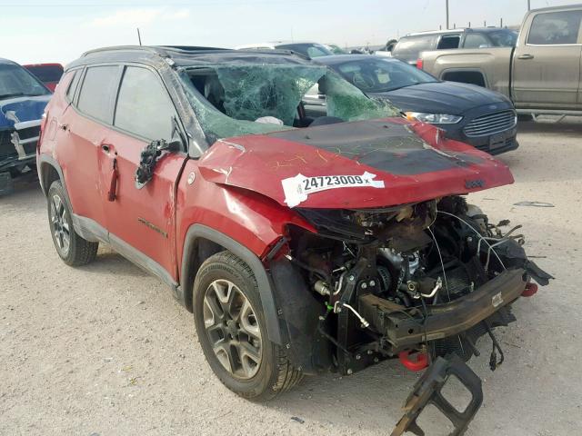 3C4NJDDB5HT631265 - 2017 JEEP COMPASS TR RED photo 1