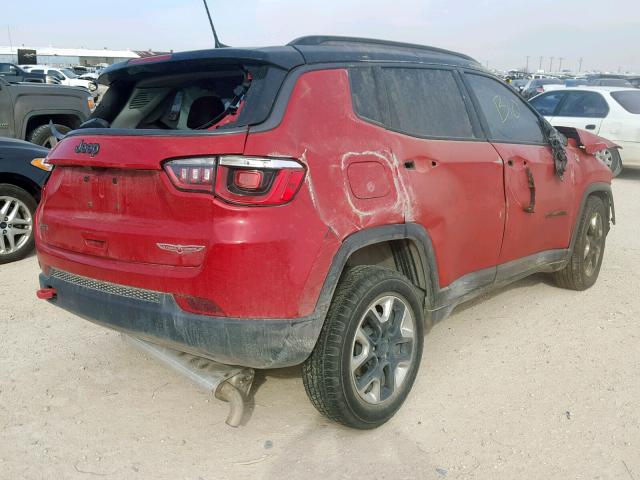 3C4NJDDB5HT631265 - 2017 JEEP COMPASS TR RED photo 4