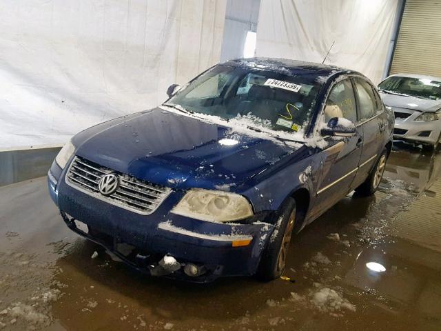 WVWPD63B44P321247 - 2004 VOLKSWAGEN PASSAT GLS BLUE photo 2