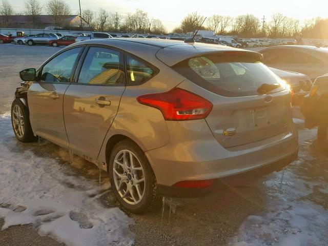 1FADP3K24FL217996 - 2015 FORD FOCUS SE TAN photo 3