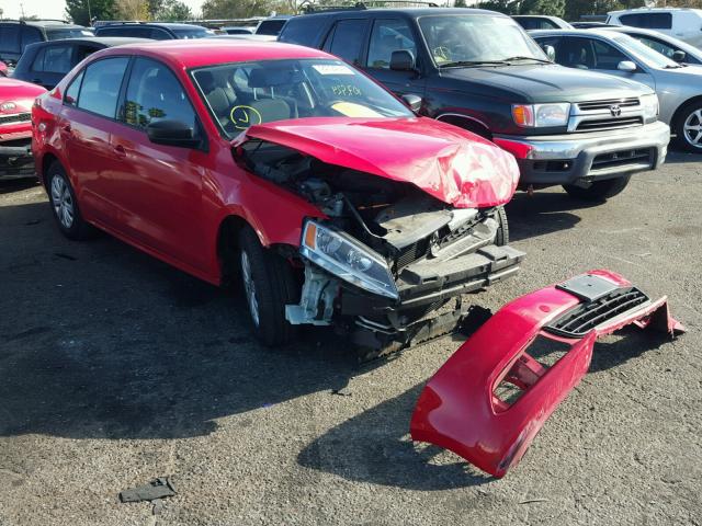 3VW2K7AJ4CM316048 - 2012 VOLKSWAGEN JETTA BASE Կարմիր լուսանկար 1