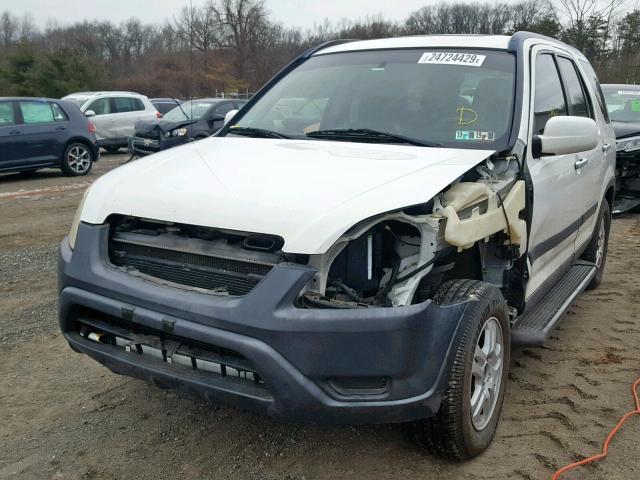 JHLRD78874C019814 - 2004 HONDA CR-V EX WHITE photo 2