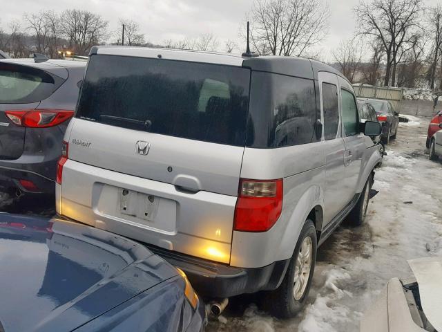 5J6YH28726L022589 - 2006 HONDA ELEMENT EX SILVER photo 4