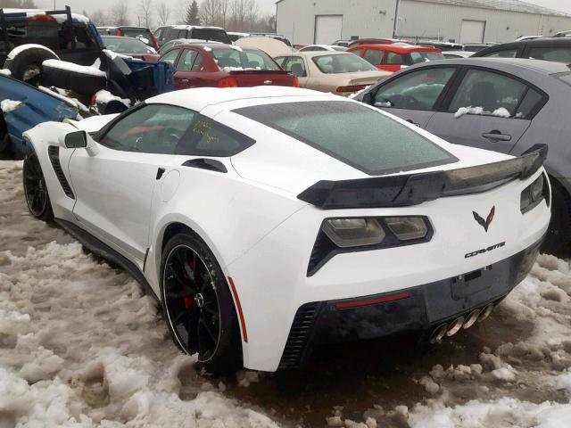 1G1YU2D68H5600502 - 2017 CHEVROLET CORVETTE Z WHITE photo 3