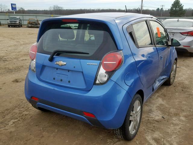 KL8CB6S99EC546011 - 2014 CHEVROLET SPARK LS BLUE photo 4