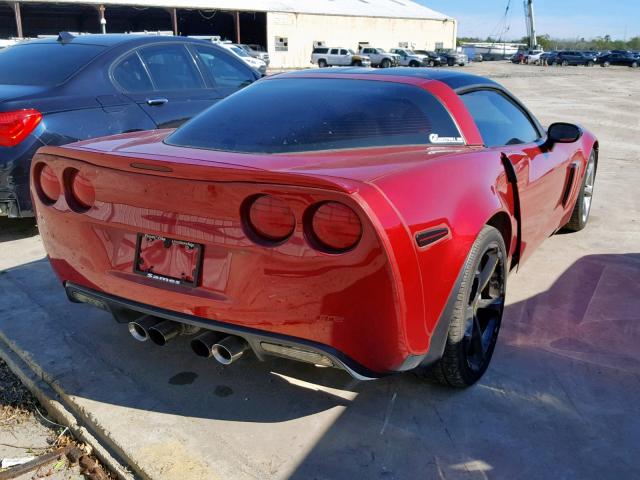 1G1YW2DW2D5106057 - 2013 CHEVROLET CORVETTE G RED photo 4