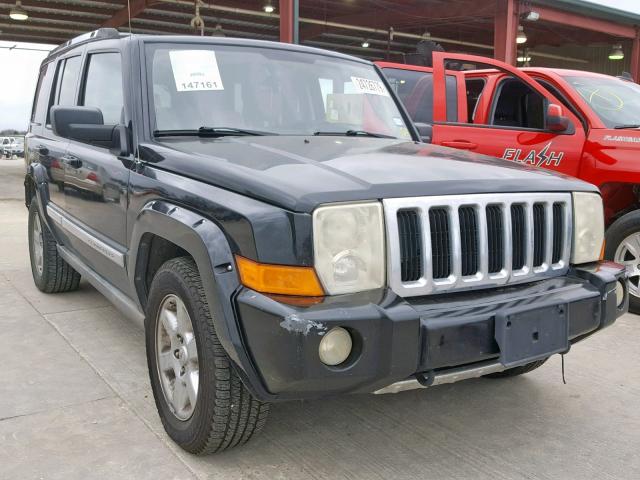 1J8HG58256C170758 - 2006 JEEP COMMANDER BLACK photo 1