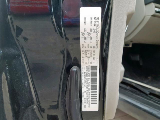 1J8HG58256C170758 - 2006 JEEP COMMANDER BLACK photo 10