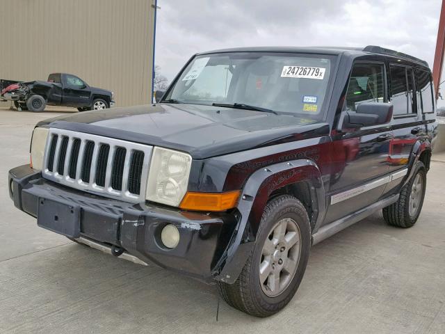 1J8HG58256C170758 - 2006 JEEP COMMANDER BLACK photo 2