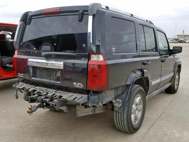 1J8HG58256C170758 - 2006 JEEP COMMANDER BLACK photo 4