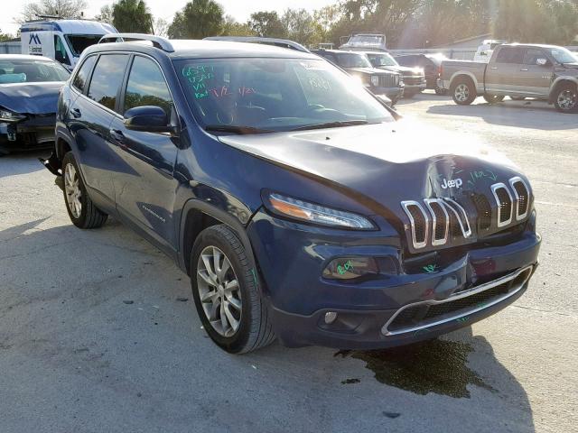 1C4PJLDB3JD561750 - 2018 JEEP CHEROKEE L BLUE photo 1