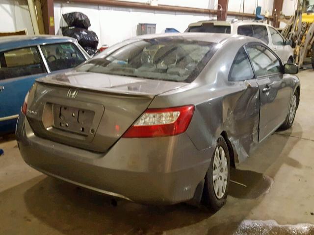 2HGFG11307H006828 - 2007 HONDA CIVIC DX-G GRAY photo 4