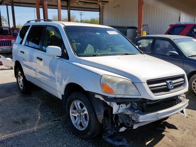 2HKYF18423H505558 - 2003 HONDA PILOT EX WHITE photo 1