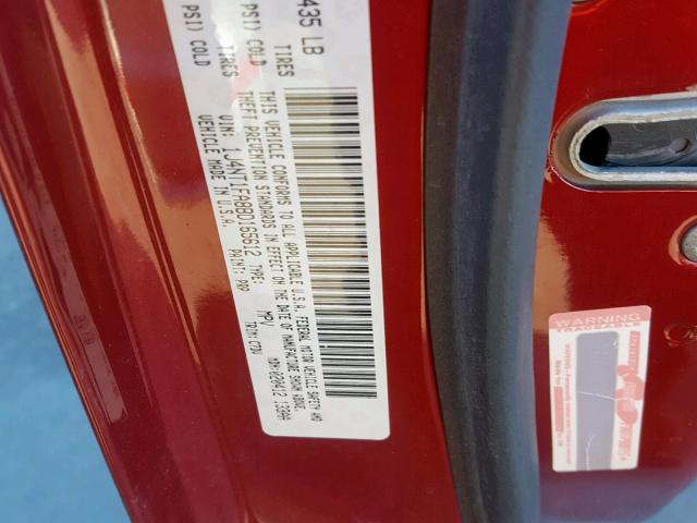 1J4NT1FA8BD165612 - 2011 JEEP COMPASS SP ბურგუნდია ფოტო 10