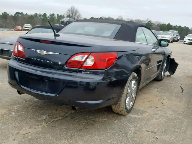 1C3LC65M78N614971 - 2008 CHRYSLER SEBRING LI BLACK photo 4