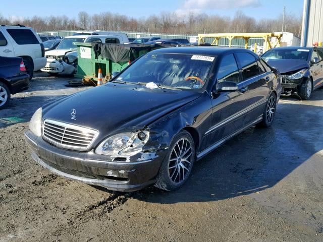 WDBNG70J82A293919 - 2002 MERCEDES-BENZ S 430 BLACK photo 2