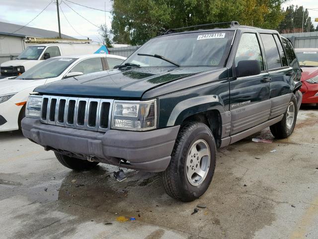 1J4GZ58Y7TC215769 - 1996 JEEP GRAND CHER GREEN photo 2