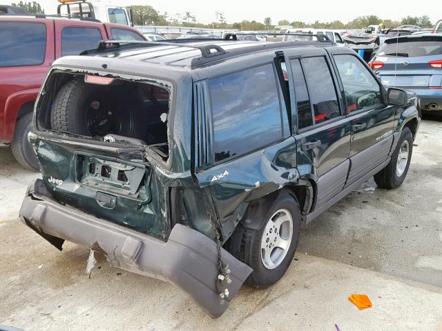 1J4GZ58Y7TC215769 - 1996 JEEP GRAND CHER GREEN photo 4