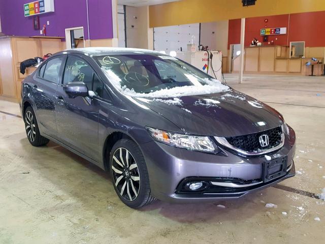 19XFB2F98FE251127 - 2015 HONDA CIVIC EXL GRAY photo 1