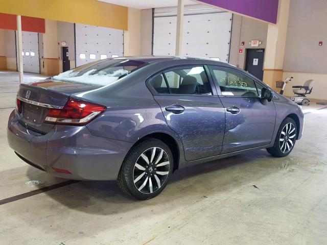 19XFB2F98FE251127 - 2015 HONDA CIVIC EXL GRAY photo 4