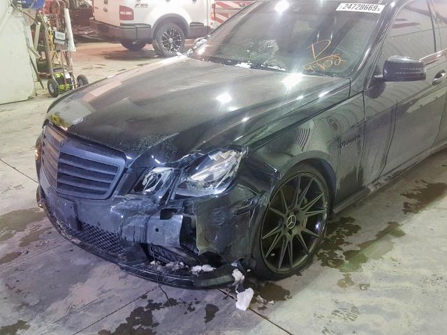 WDDHF9BB2CA644902 - 2012 MERCEDES-BENZ E 550 4MAT BLACK photo 9