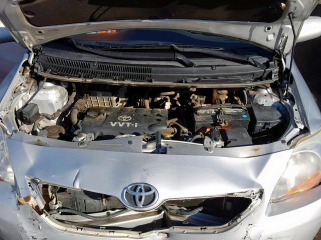 JTDBT903391312464 - 2009 TOYOTA YARIS SILVER photo 7