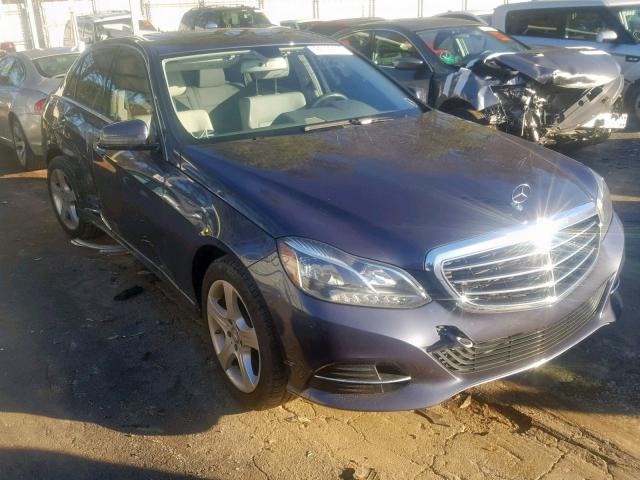 WDDHF5KB3EA908012 - 2014 MERCEDES-BENZ E 350 BLUE photo 1