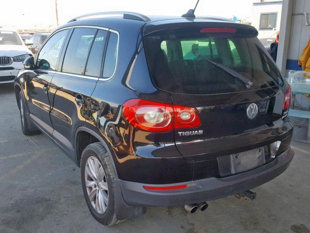 WVGBV75N59W520580 - 2009 VOLKSWAGEN TIGUAN SE BLACK photo 3