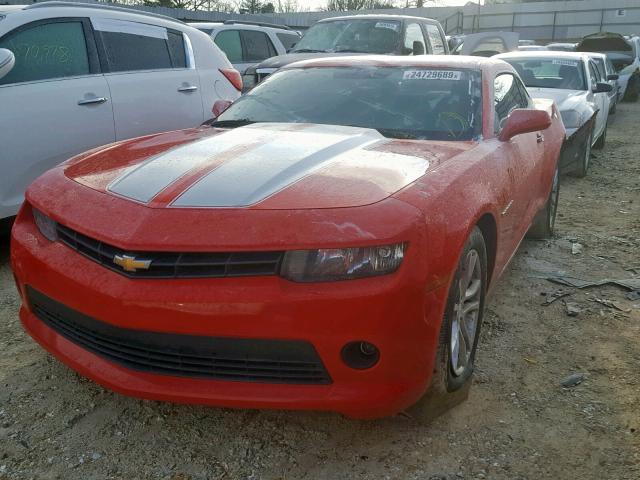 2G1FA1E38E9186926 - 2014 CHEVROLET CAMARO LS RED photo 2