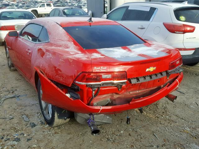 2G1FA1E38E9186926 - 2014 CHEVROLET CAMARO LS RED photo 3