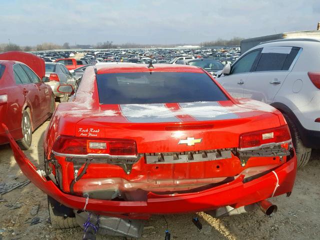 2G1FA1E38E9186926 - 2014 CHEVROLET CAMARO LS RED photo 9