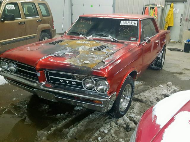 824P269018 - 1964 PONTIAC GTO ORANGE photo 2