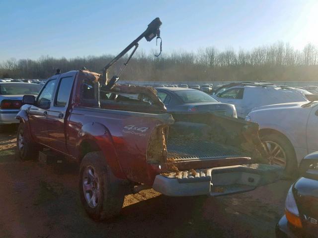 1N6MD29Y43C460692 - 2003 NISSAN FRONTIER C MAROON photo 3