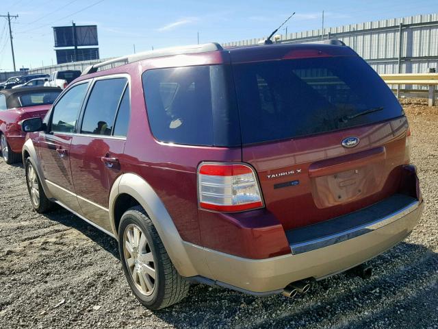 1FMDK07W18GA22805 - 2008 FORD TAURUS X E MAROON photo 3