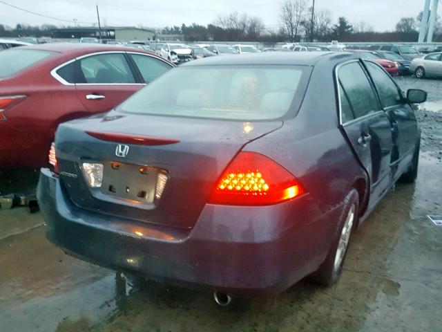 1HGCM56777A171143 - 2007 HONDA ACCORD EX GRAY photo 4