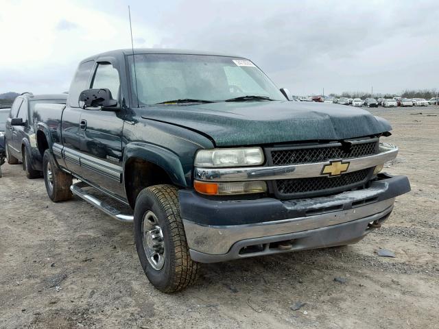 1GCHK29U11E142134 - 2001 CHEVROLET SILVERADO GREEN photo 1