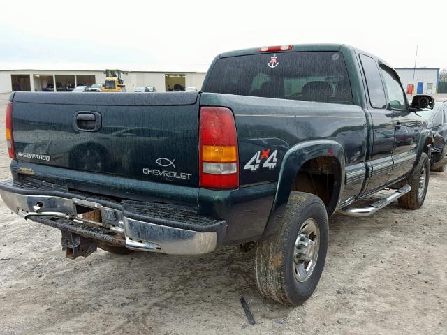 1GCHK29U11E142134 - 2001 CHEVROLET SILVERADO GREEN photo 4