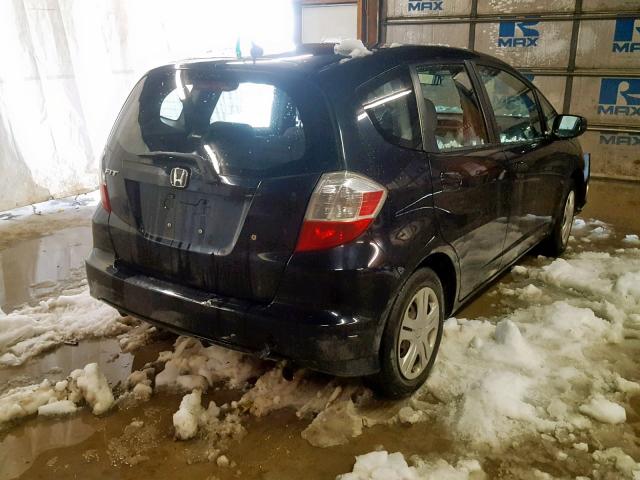 JHMGE8H27AS002580 - 2010 HONDA FIT BLACK photo 4