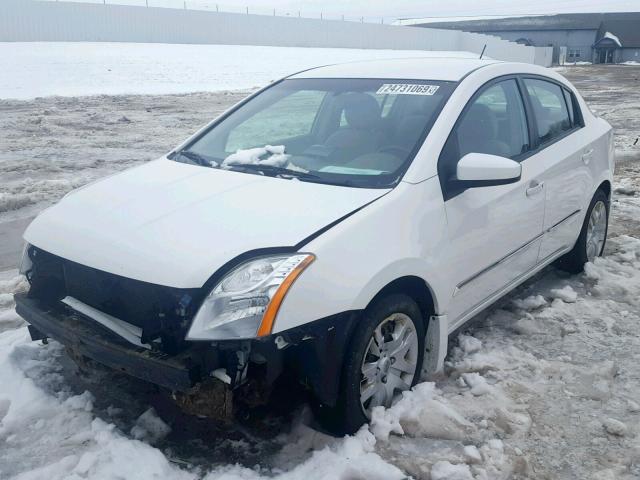 3N1AB6AP6BL665619 - 2011 NISSAN SENTRA 2.0 WHITE photo 2