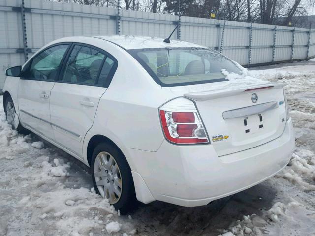 3N1AB6AP6BL665619 - 2011 NISSAN SENTRA 2.0 WHITE photo 3