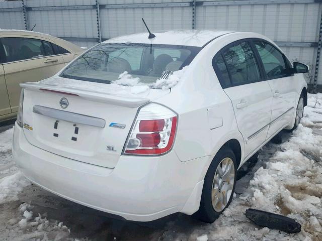 3N1AB6AP6BL665619 - 2011 NISSAN SENTRA 2.0 WHITE photo 4