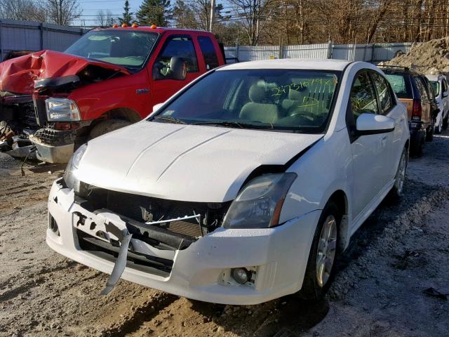 3N1AB6AP4AL656318 - 2010 NISSAN SENTRA 2.0 WHITE photo 2