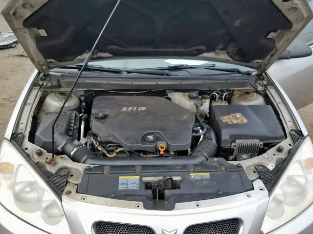 1G2ZH57N484297104 - 2008 PONTIAC G6 GT SILVER photo 7