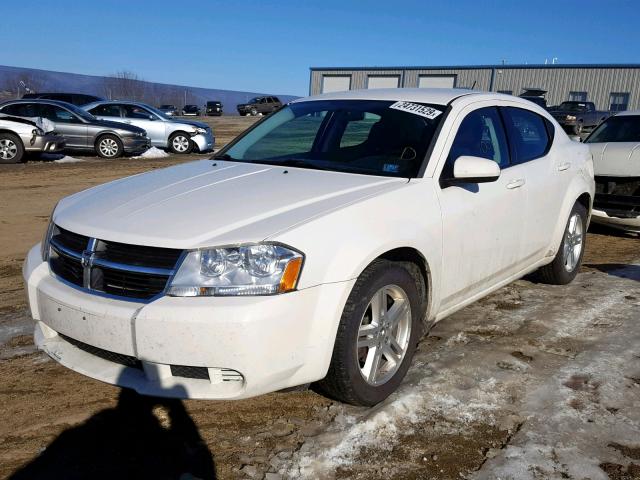 1B3CC1FB2AN229238 - 2010 DODGE AVENGER EX WHITE photo 2