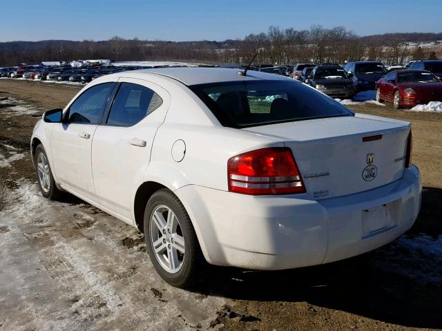 1B3CC1FB2AN229238 - 2010 DODGE AVENGER EX WHITE photo 3