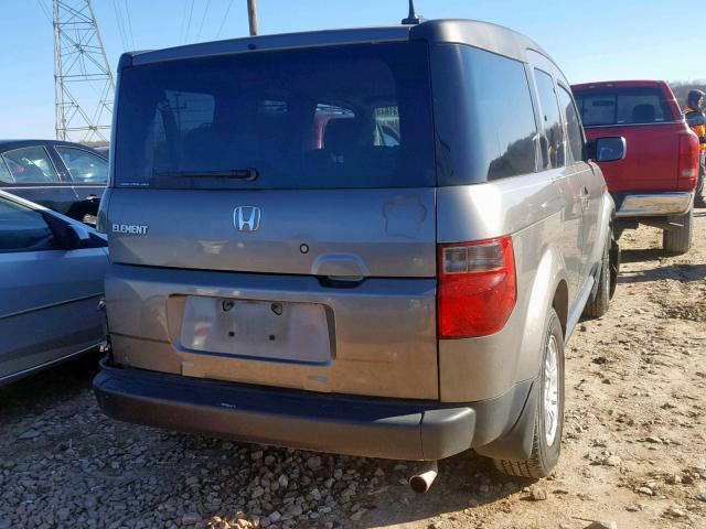 5J6YH28758L006700 - 2008 HONDA ELEMENT EX GRAY photo 4