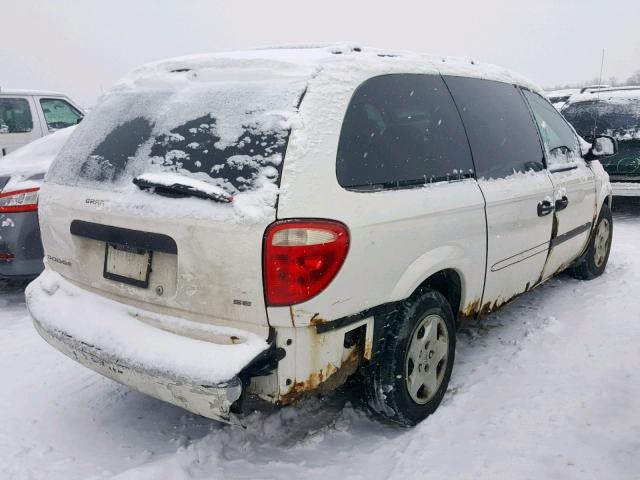 1D4GP24383B228656 - 2003 DODGE GRAND CARA WHITE photo 4