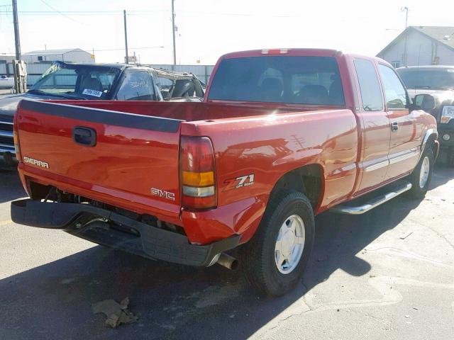 2GTEK19T631337784 - 2003 GMC NEW SIERRA RED photo 4